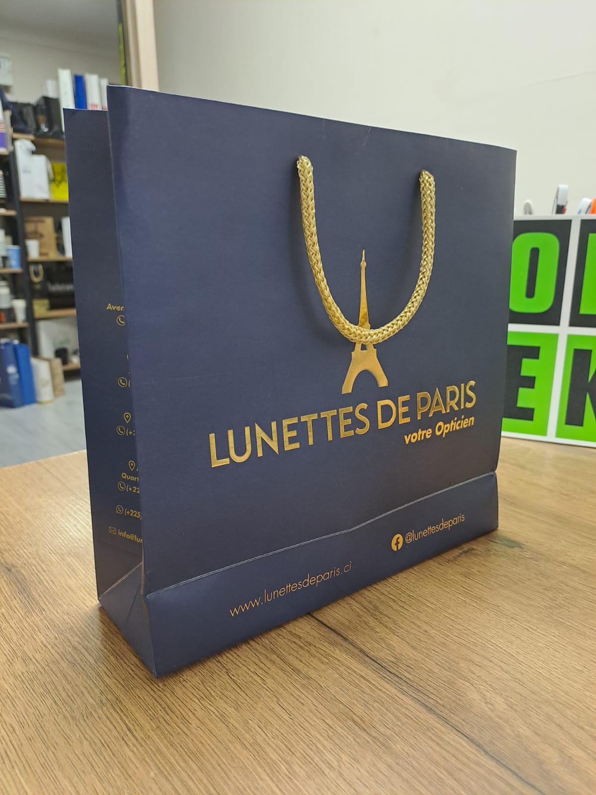 Optik Eczane Pastane Karton Çanta Yapımı